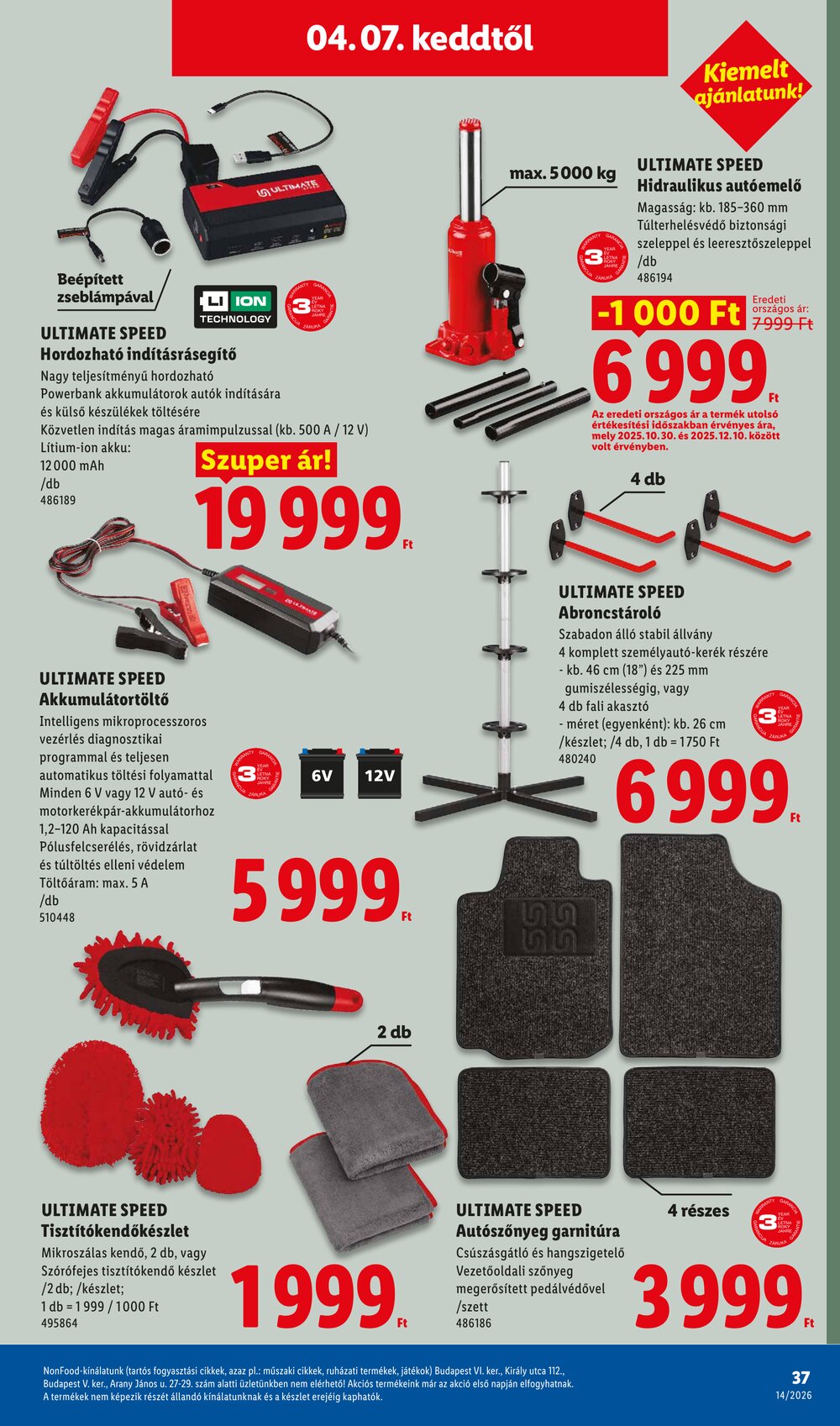 Lidl akciós újság 2026.04.01-től - 37. oldal.