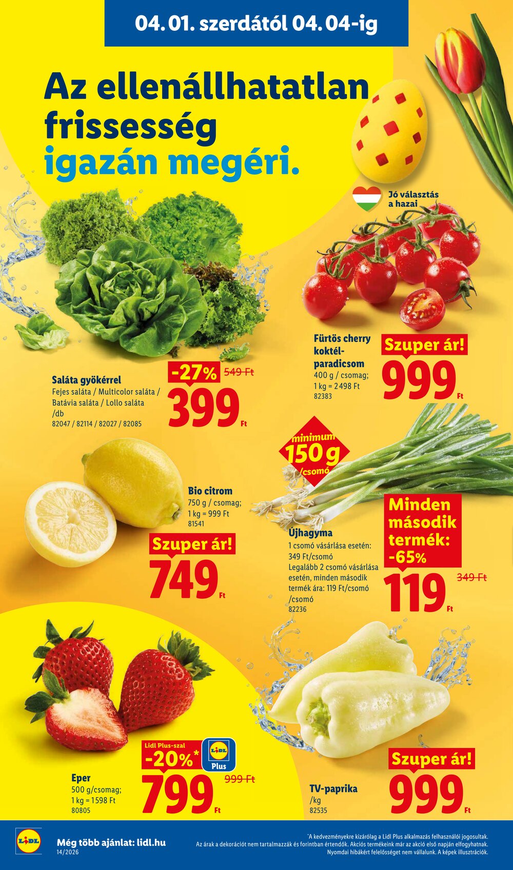 Lidl akciós újság 2026.04.01-től - 4. oldal.