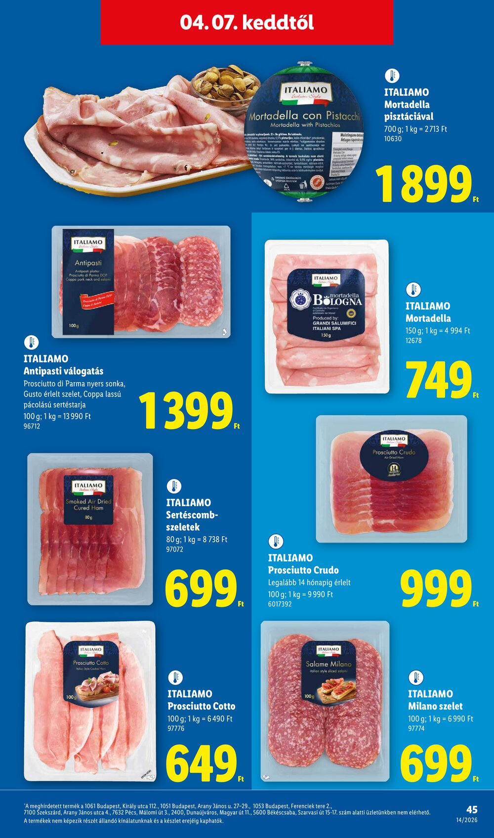 Lidl akciós újság 2026.04.01-től - 45. oldal.