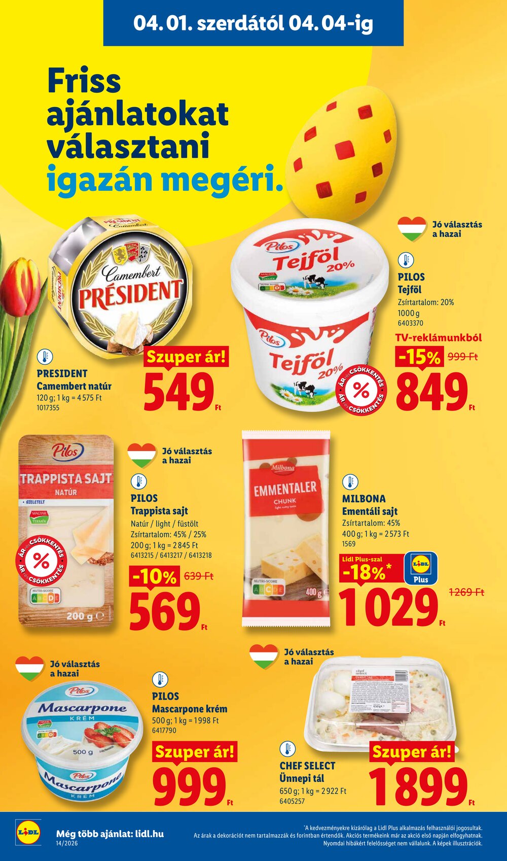 Lidl akciós újság 2026.04.01-től - 8. oldal.