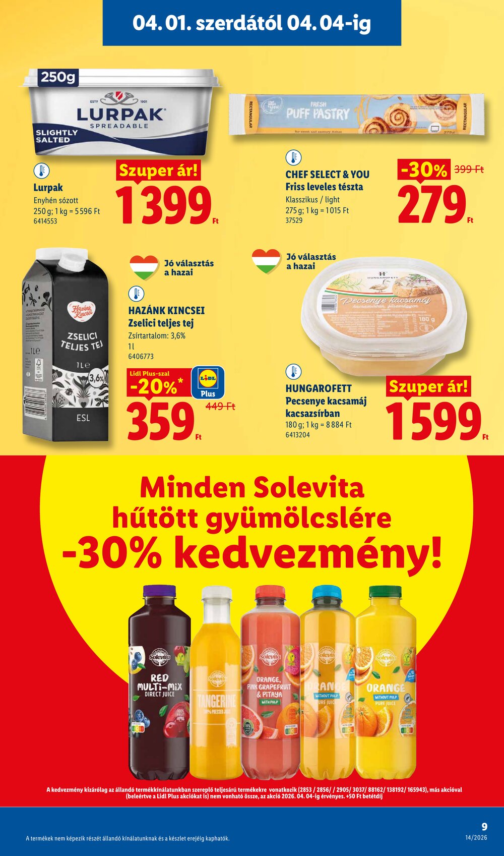 Lidl akciós újság 2026.04.01-től - 9. oldal.