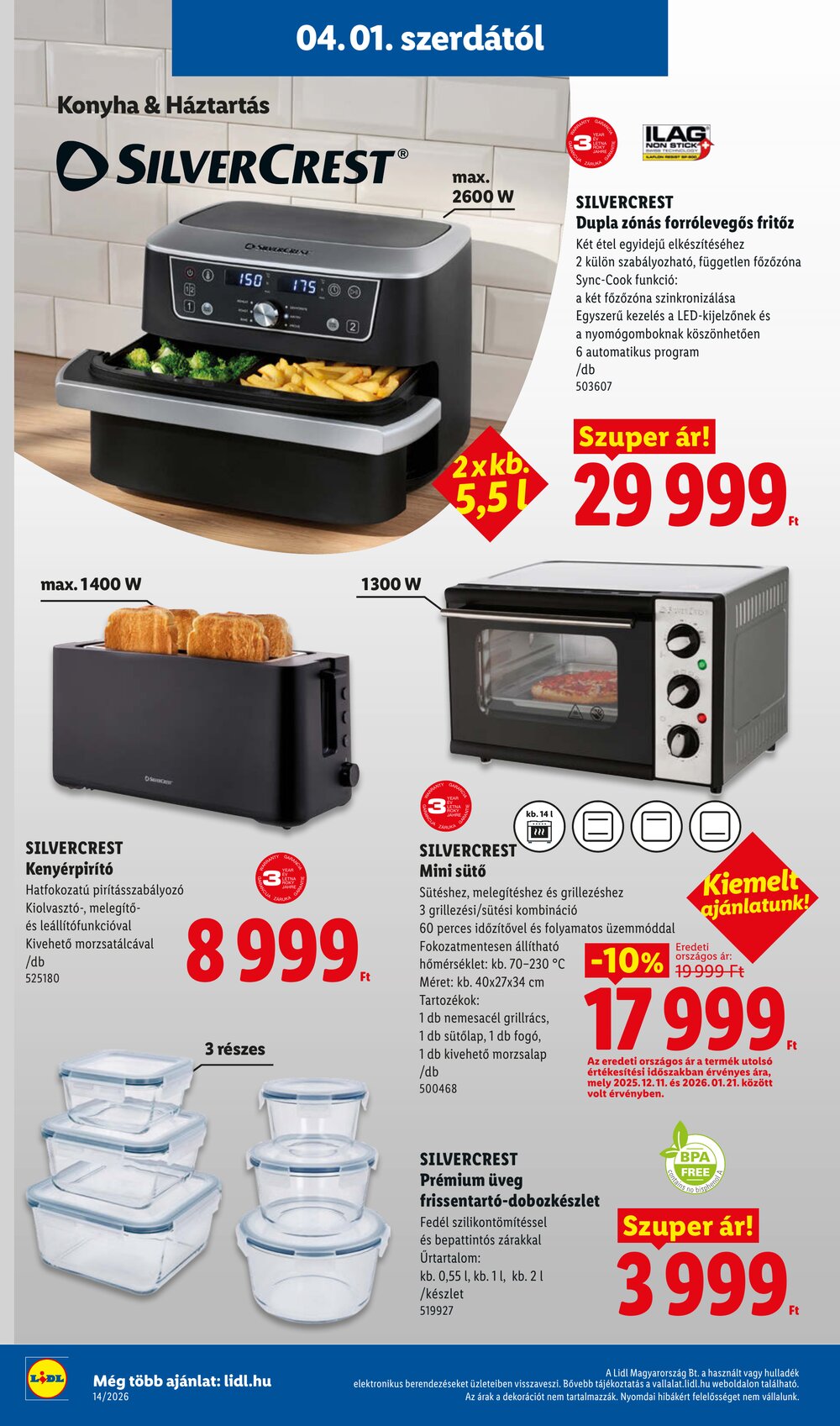 Lidl akciós újság 2026.04.01-től - 4. oldal.