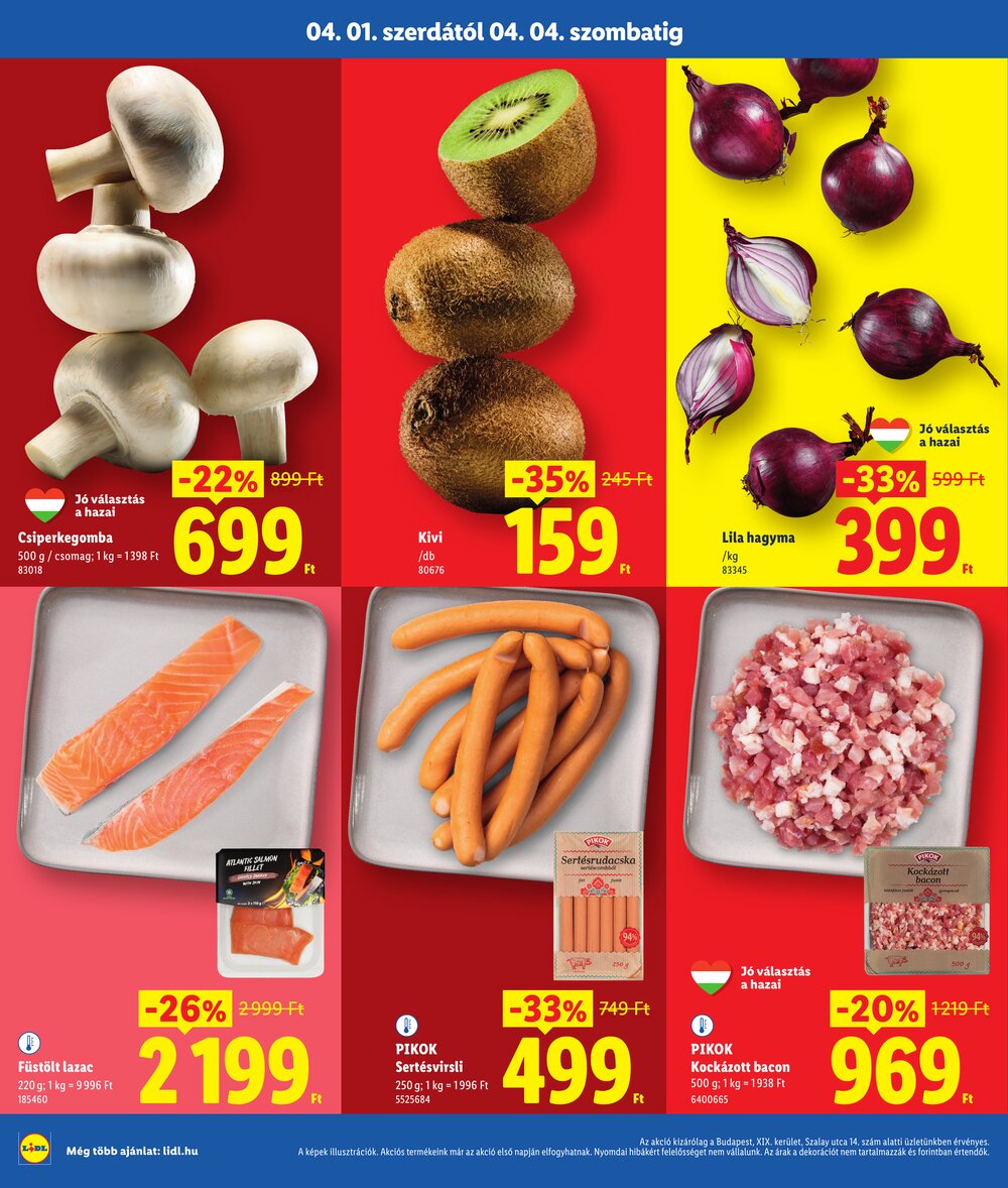 Lidl akciós újság 2026.04.01-től - 2. oldal.
