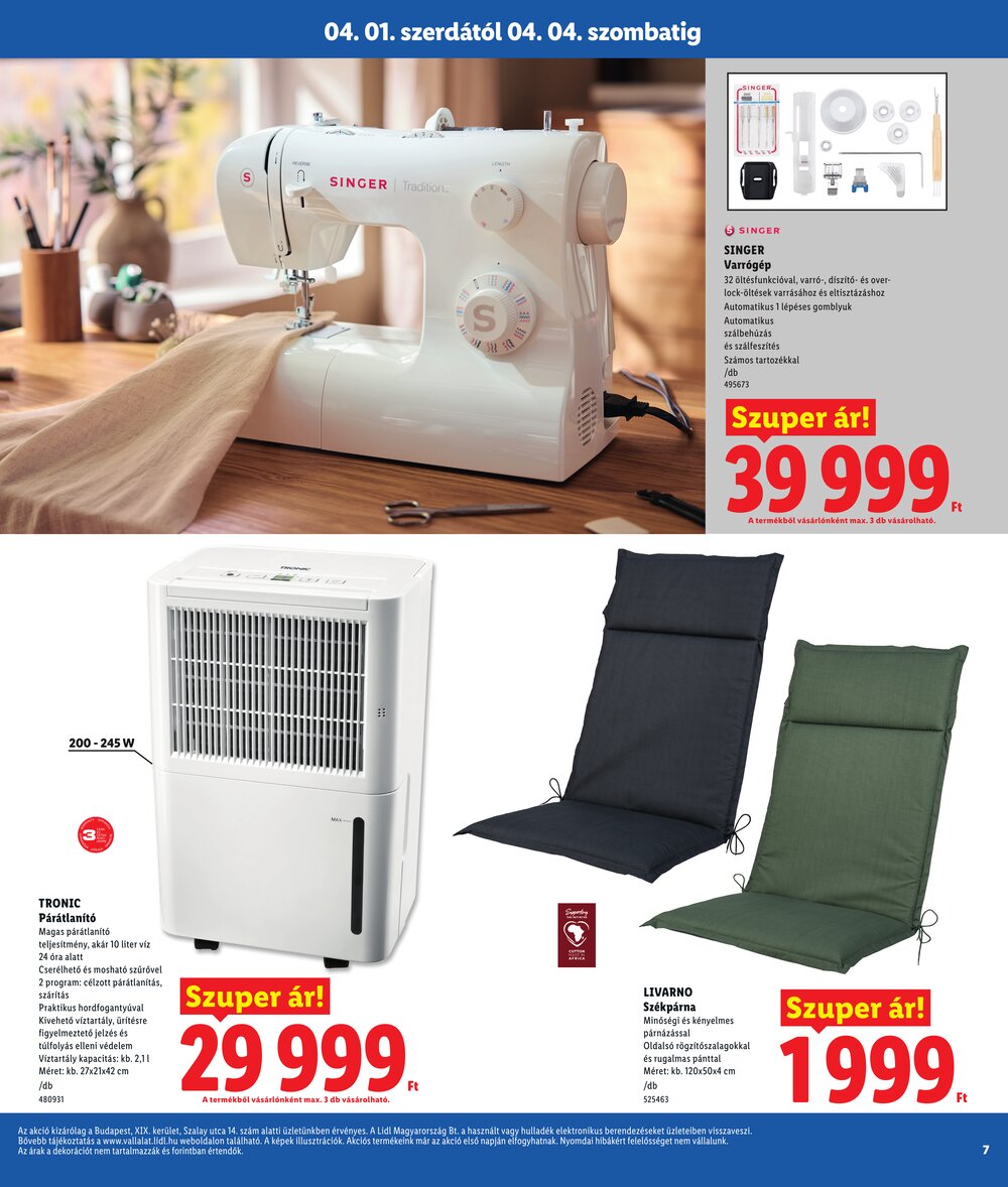 Lidl akciós újság 2026.04.01-től - 7. oldal.