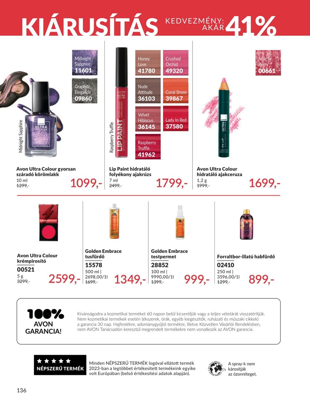 Avon akciós újság 2026.04.01-től - 136. oldal.