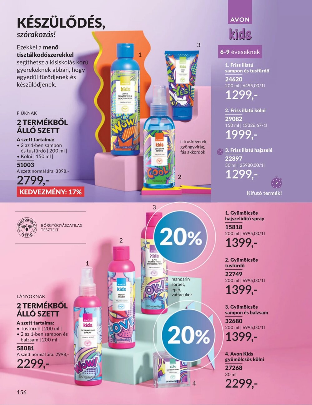 Avon akciós újság 2026.04.01-től - 156. oldal.