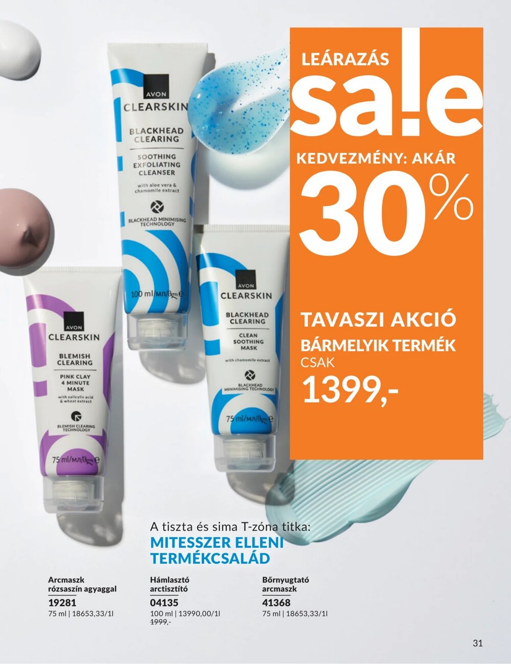 Avon akciós újság 2026.04.01-től - 31. oldal.