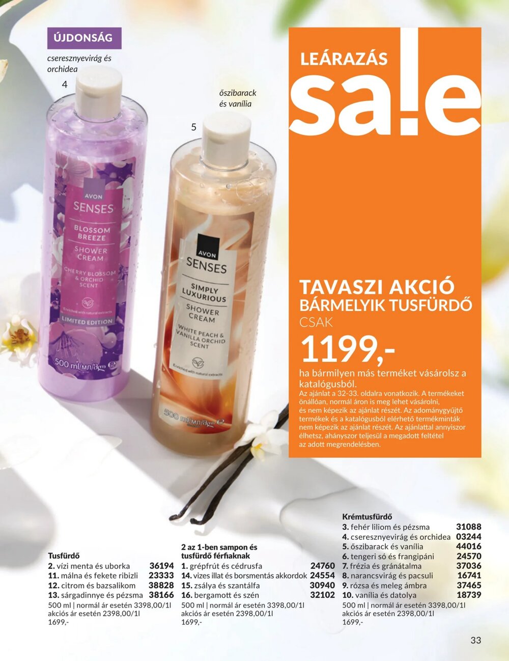 Avon akciós újság 2026.04.01-től - 33. oldal.