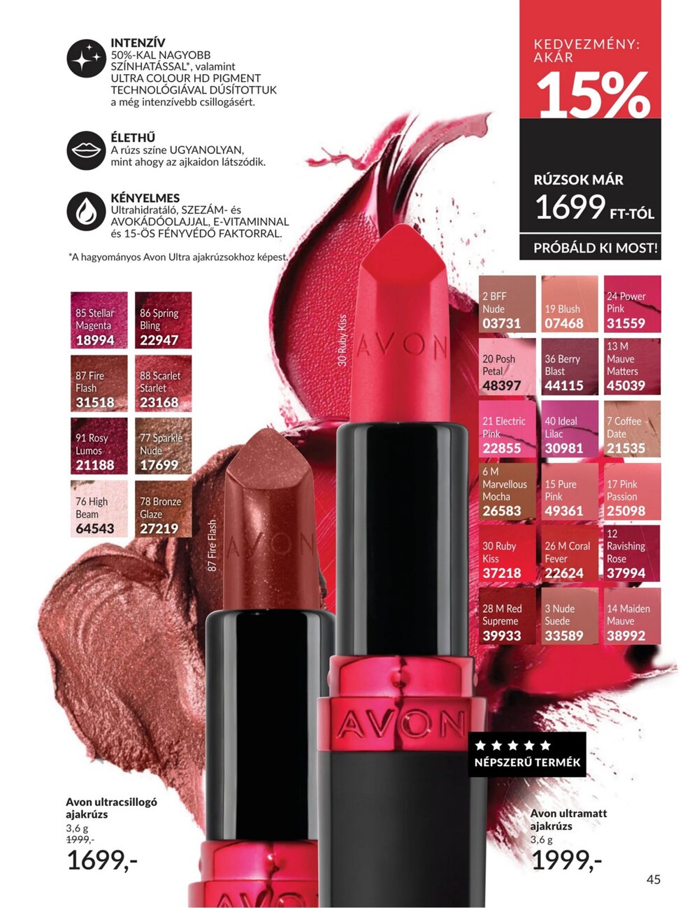 Avon akciós újság 2026.04.01-től - 45. oldal.