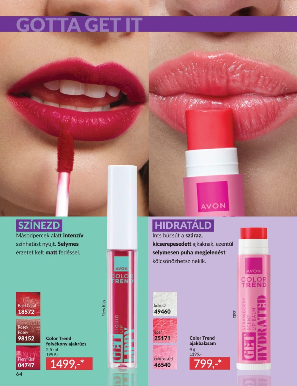 Avon akciós újság 2026.04.01-től - 64. oldal.