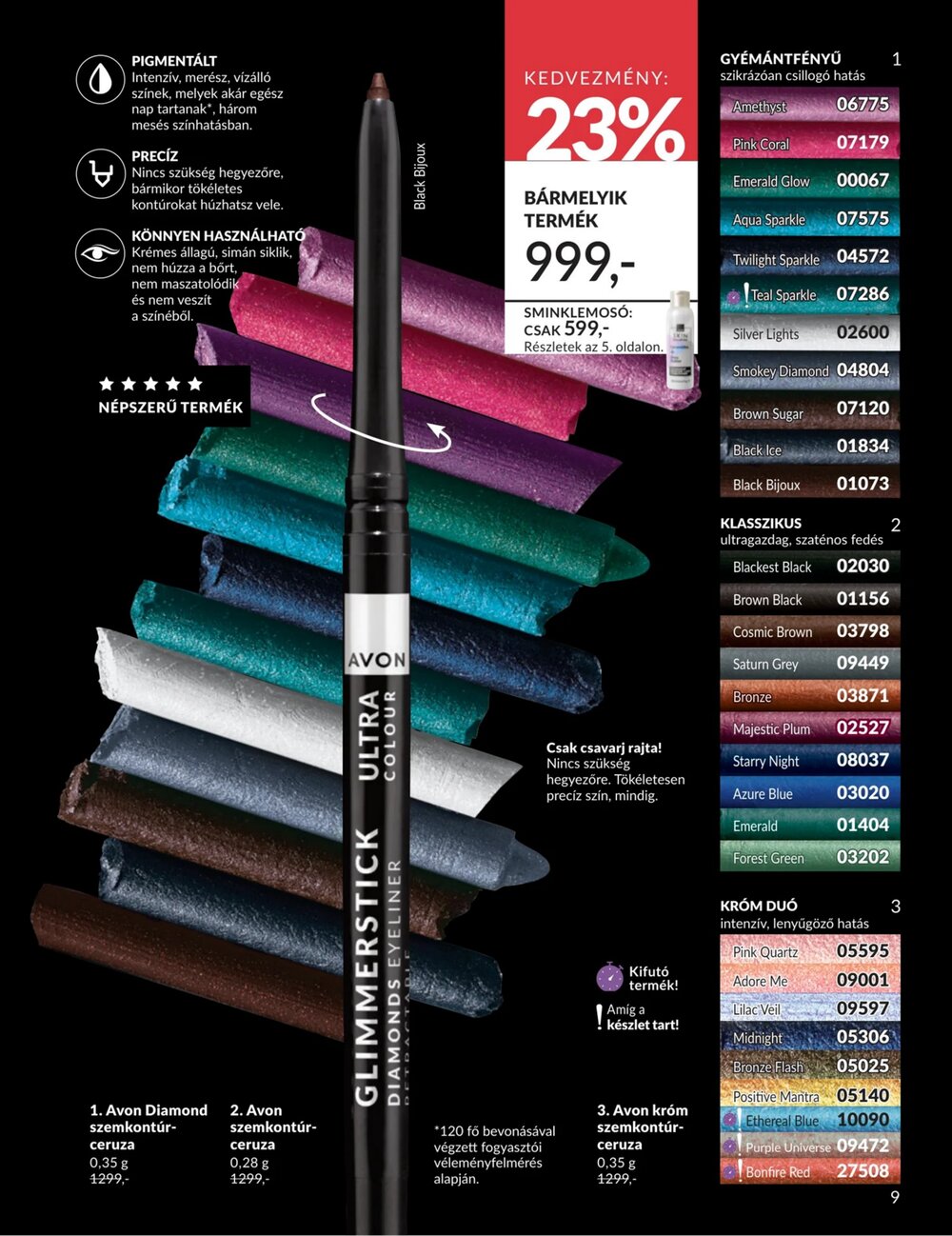Avon akciós újság 2026.04.01-től - 9. oldal.