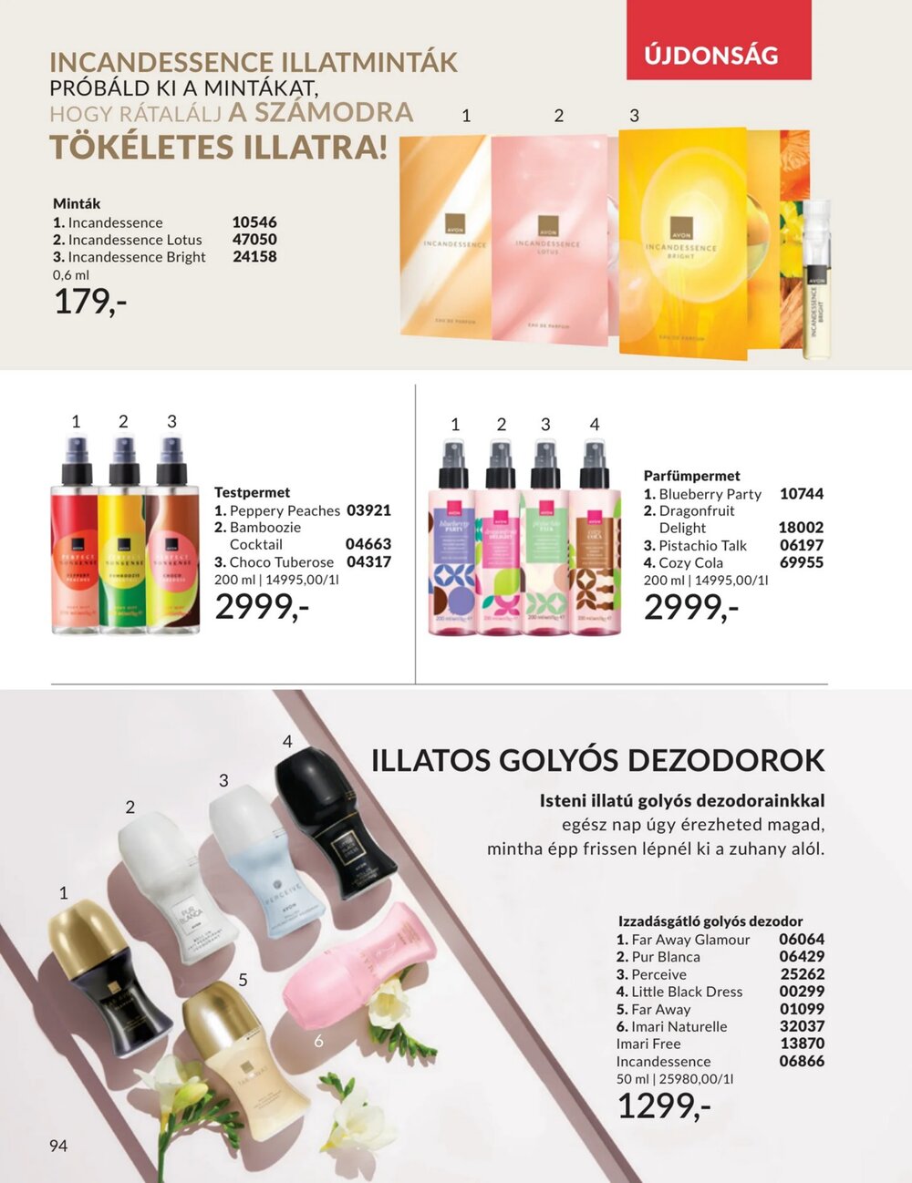 Avon akciós újság 2026.04.01-től - 94. oldal.