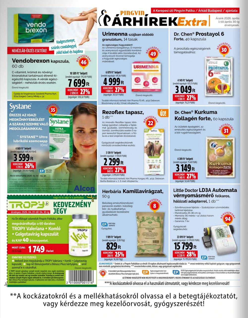 Pingvin Patika akciós újság 2026.04.01-től - 14. oldal.