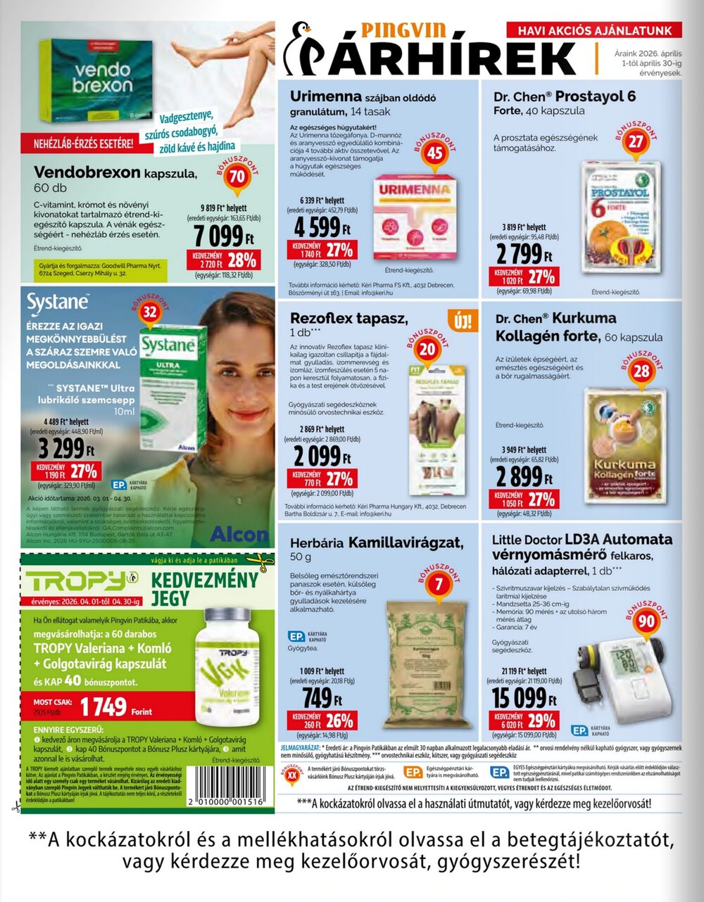 Pingvin Patika akciós újság 2026.04.01-től - 14. oldal.