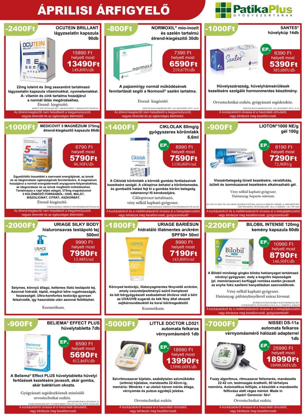 PatikaPlus akciós újság 2026.04.01-től - 7. oldal.