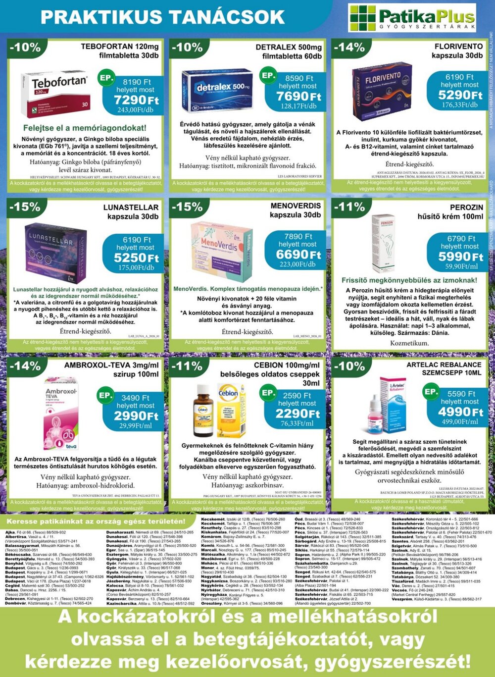 PatikaPlus akciós újság 2026.04.01-től - 8. oldal.