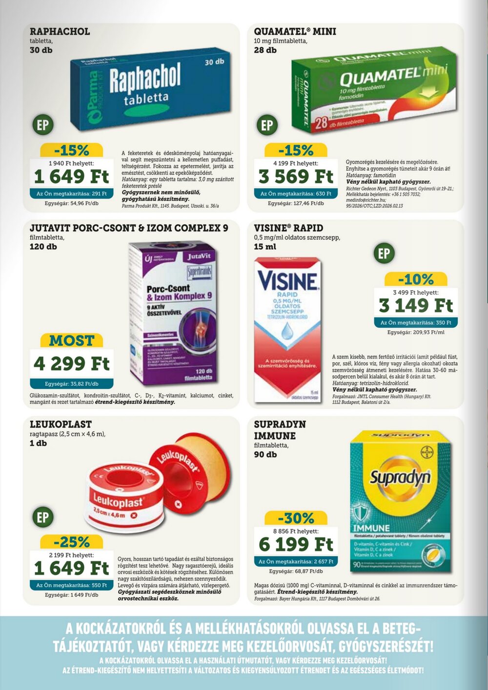 Mosoly Patikák akciós újság 2026.04.01-től - 6. oldal.