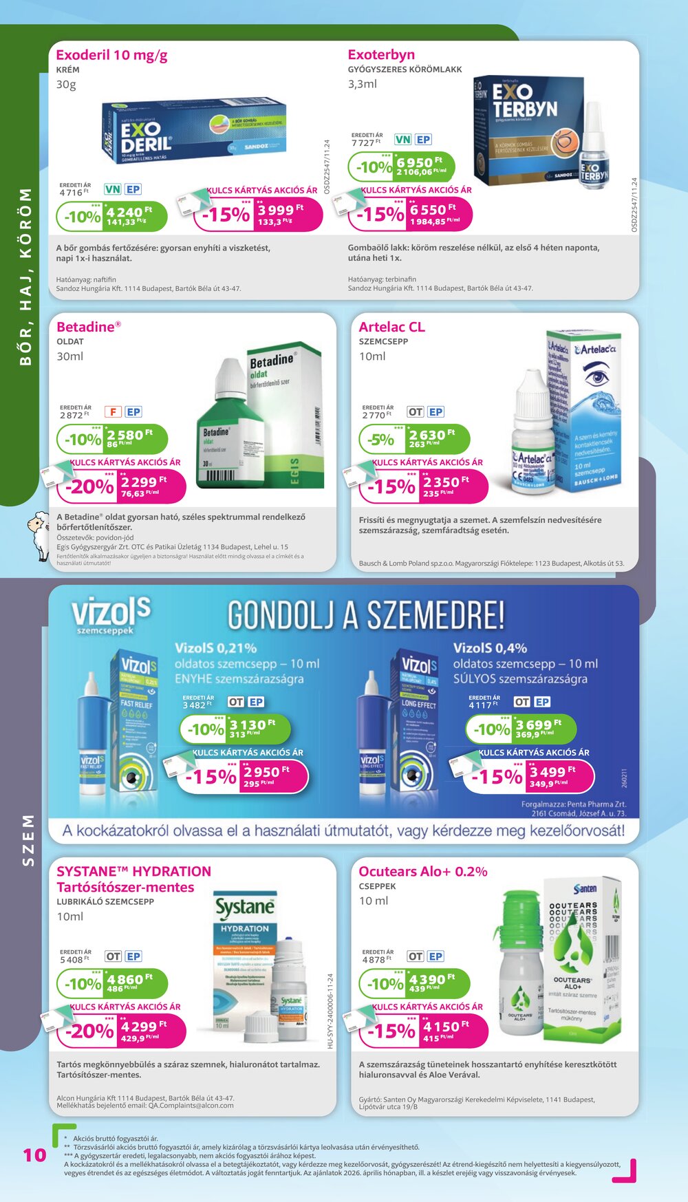 Kulcs Patika akciós újság 2026.04.01-től - 10. oldal.