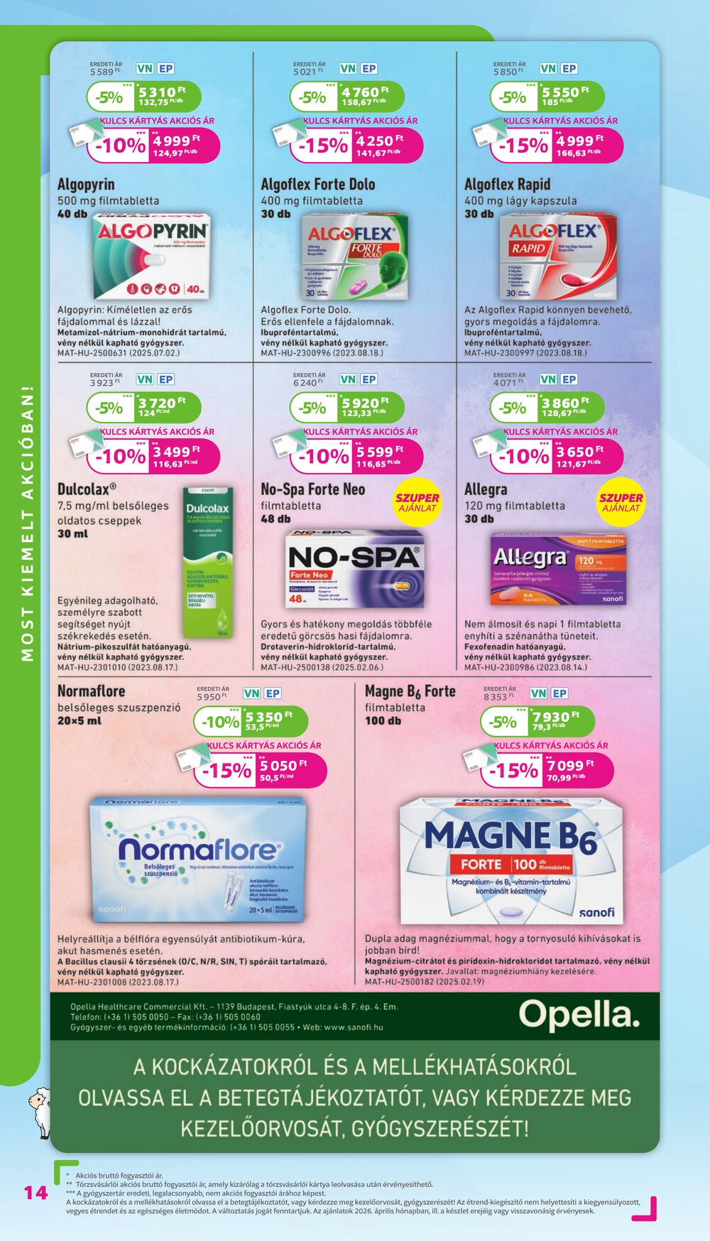 Kulcs Patika akciós újság 2026.04.01-től - 14. oldal.