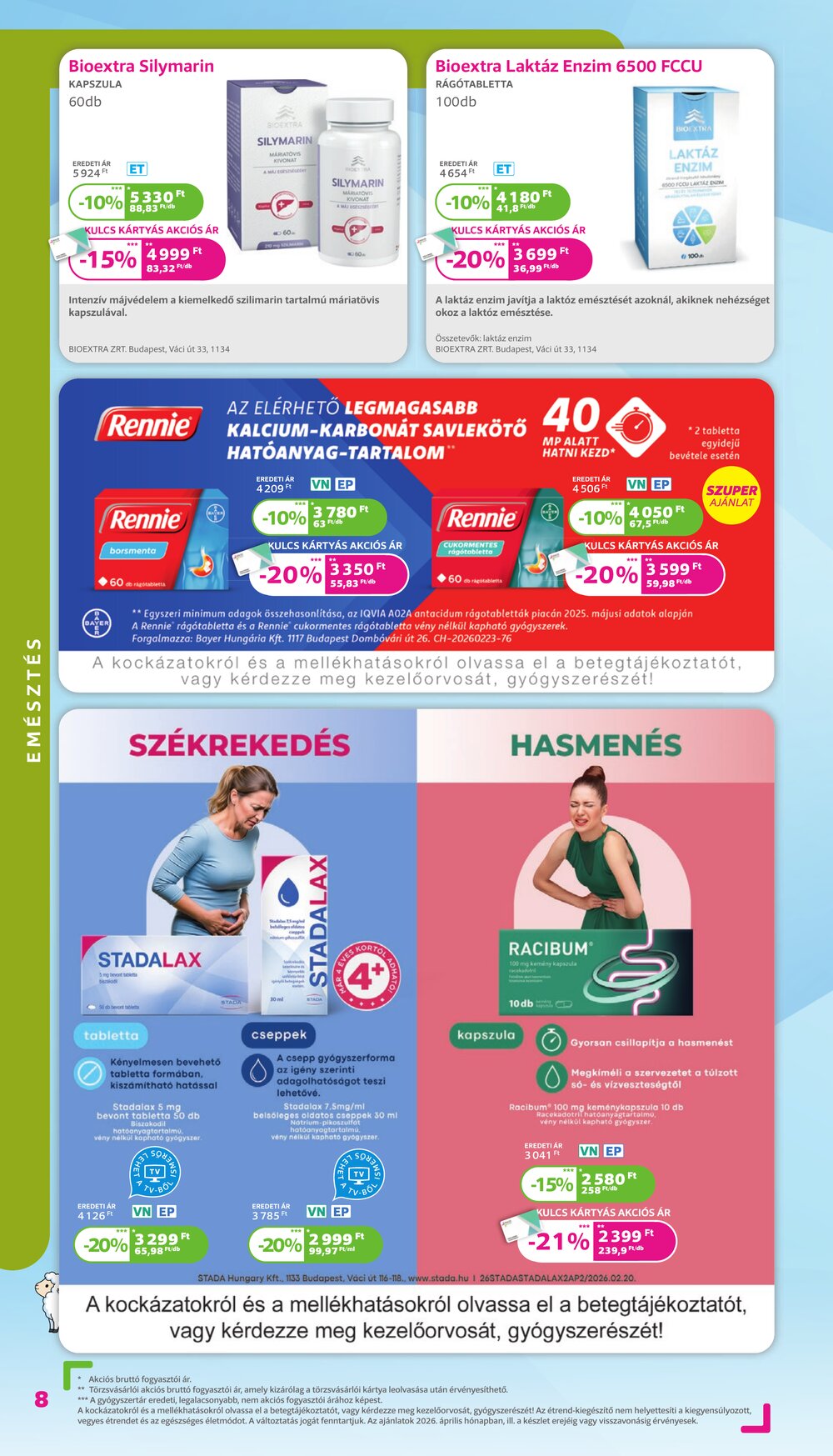 Kulcs Patika akciós újság 2026.04.01-től - 8. oldal.