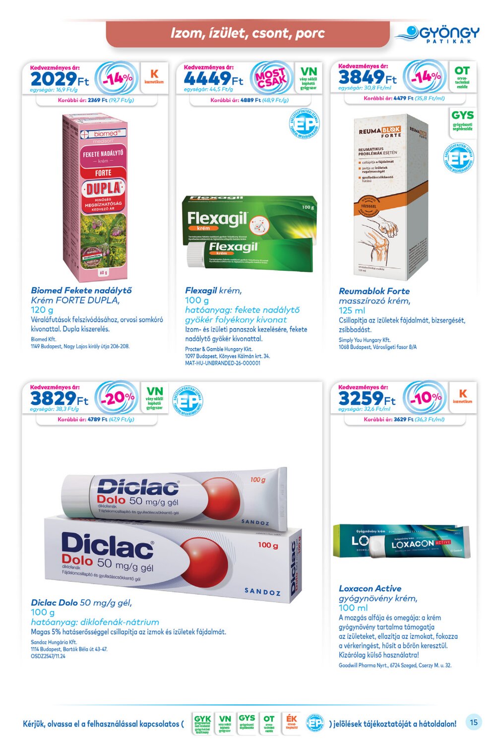 Gyöngy Patikák akciós újság 2026.04.01-től - 15. oldal.