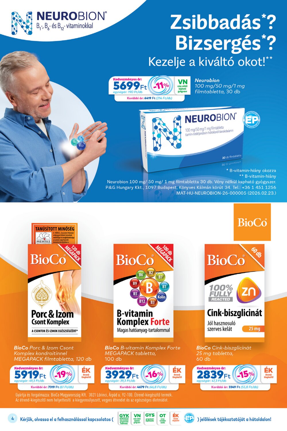 Gyöngy Patikák akciós újság 2026.04.01-től - 4. oldal.