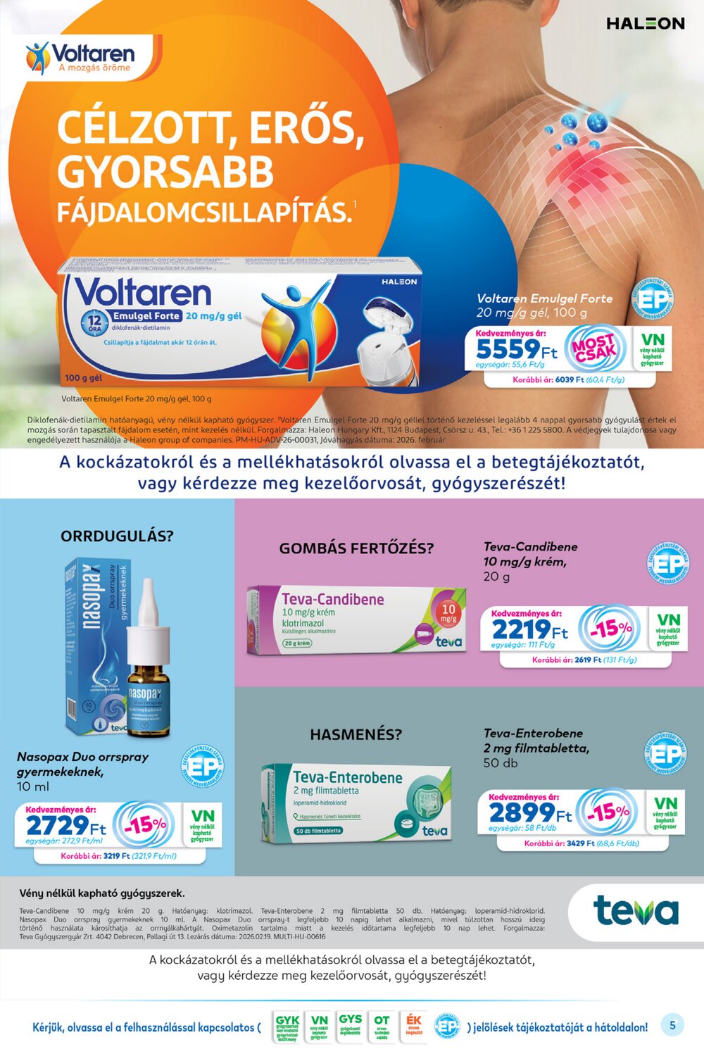 Gyöngy Patikák akciós újság 2026.04.01-től - 5. oldal.