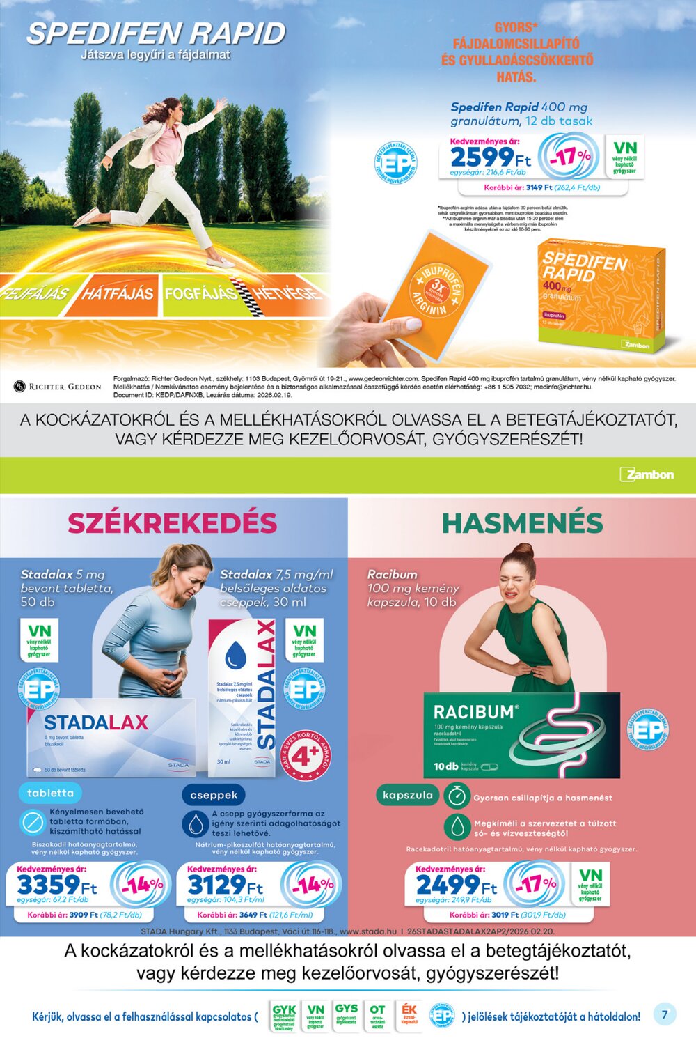 Gyöngy Patikák akciós újság 2026.04.01-től - 7. oldal.