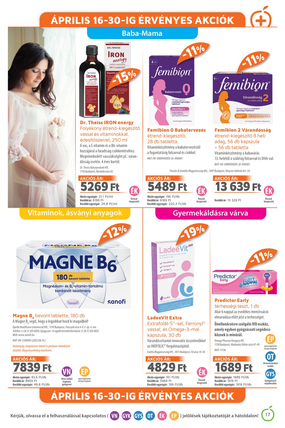 Alma Gyógyszertárak akciós újság 2026.04.01-től - 17. oldal.