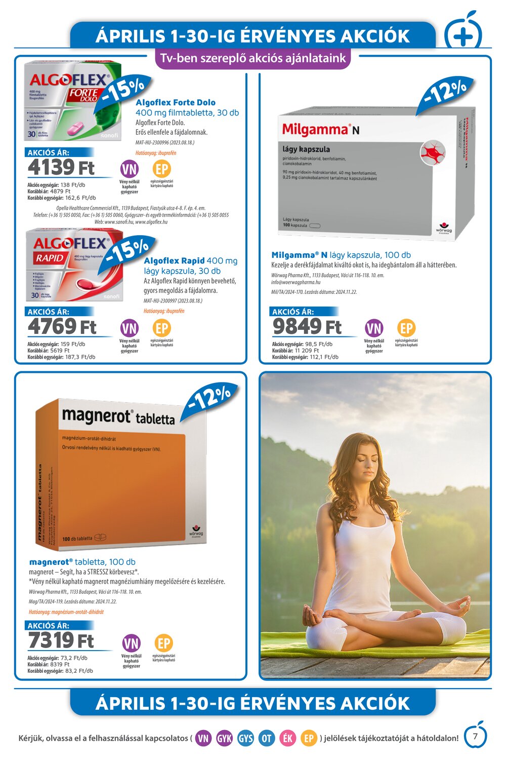 Alma Gyógyszertárak akciós újság 2026.04.01-től - 7. oldal.