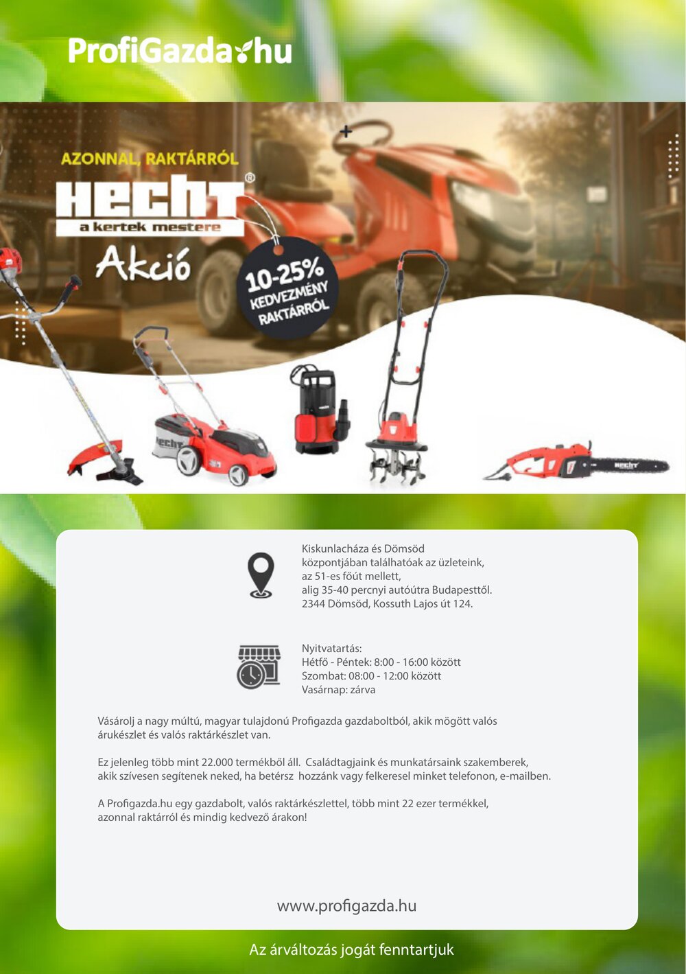 Profigazda akciós újság 2026.04.01-től - 8. oldal.