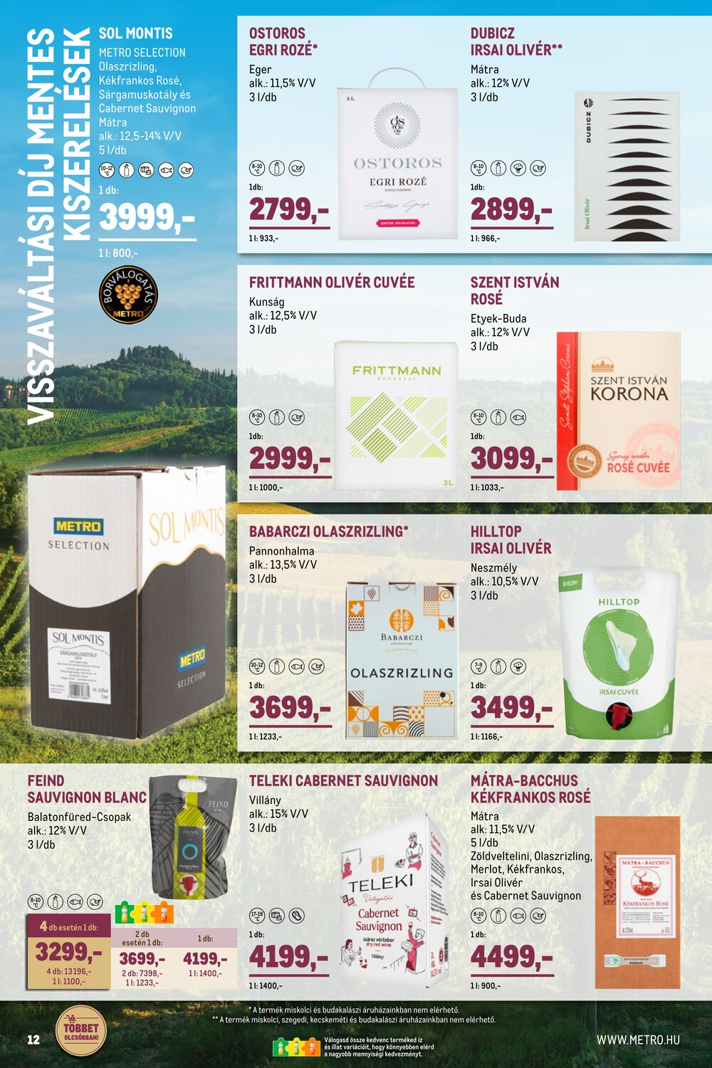 METRO akciós újság 2026.04.01-től - 12. oldal.