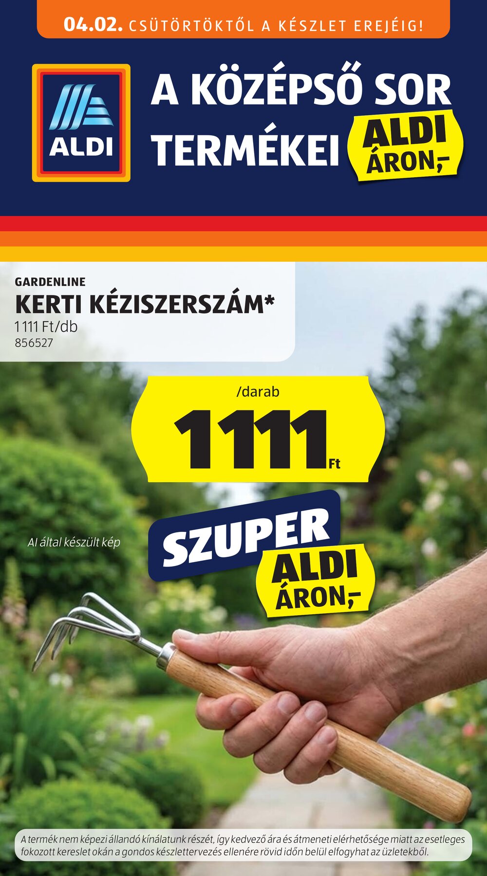 Aldi akciós újság 2026.04.02-től - 1. oldal.