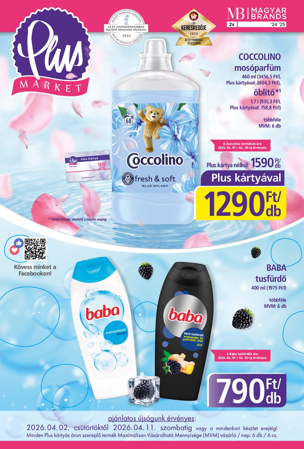 PlusMarket akciós újság 2026.04.02-től - 1. oldal.