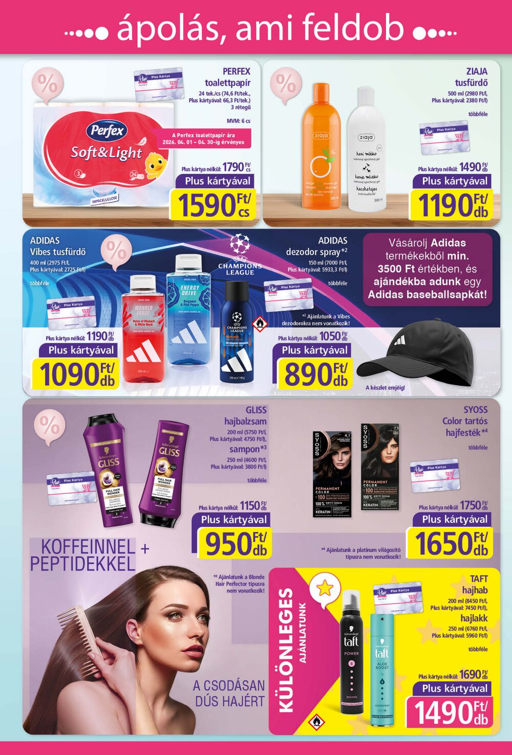 PlusMarket akciós újság 2026.04.02-től - 4. oldal.
