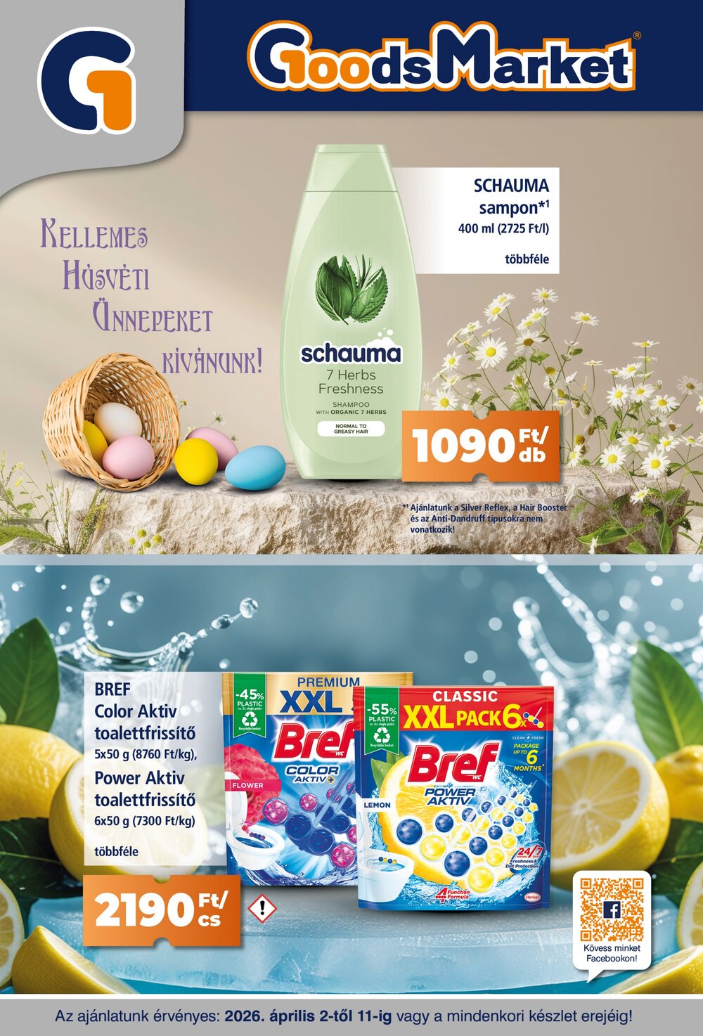 Goods Market akciós újság 2026.04.02-től - 1. oldal.
