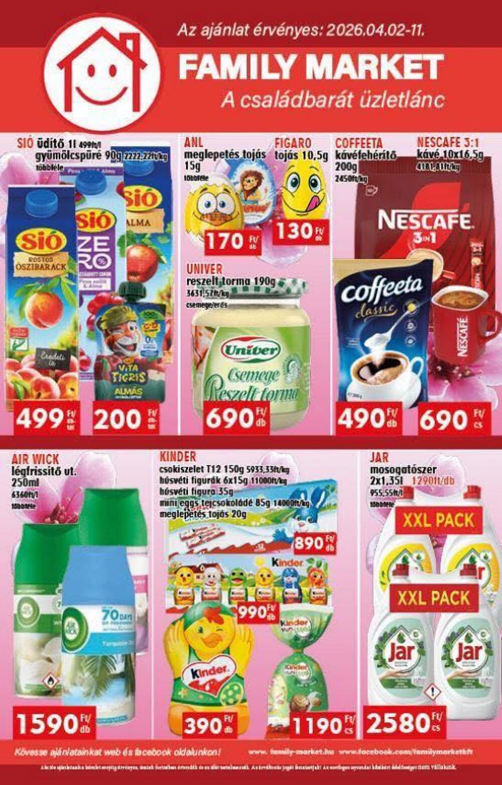 Family Market akciós újság 2026.04.02-től - 1. oldal.