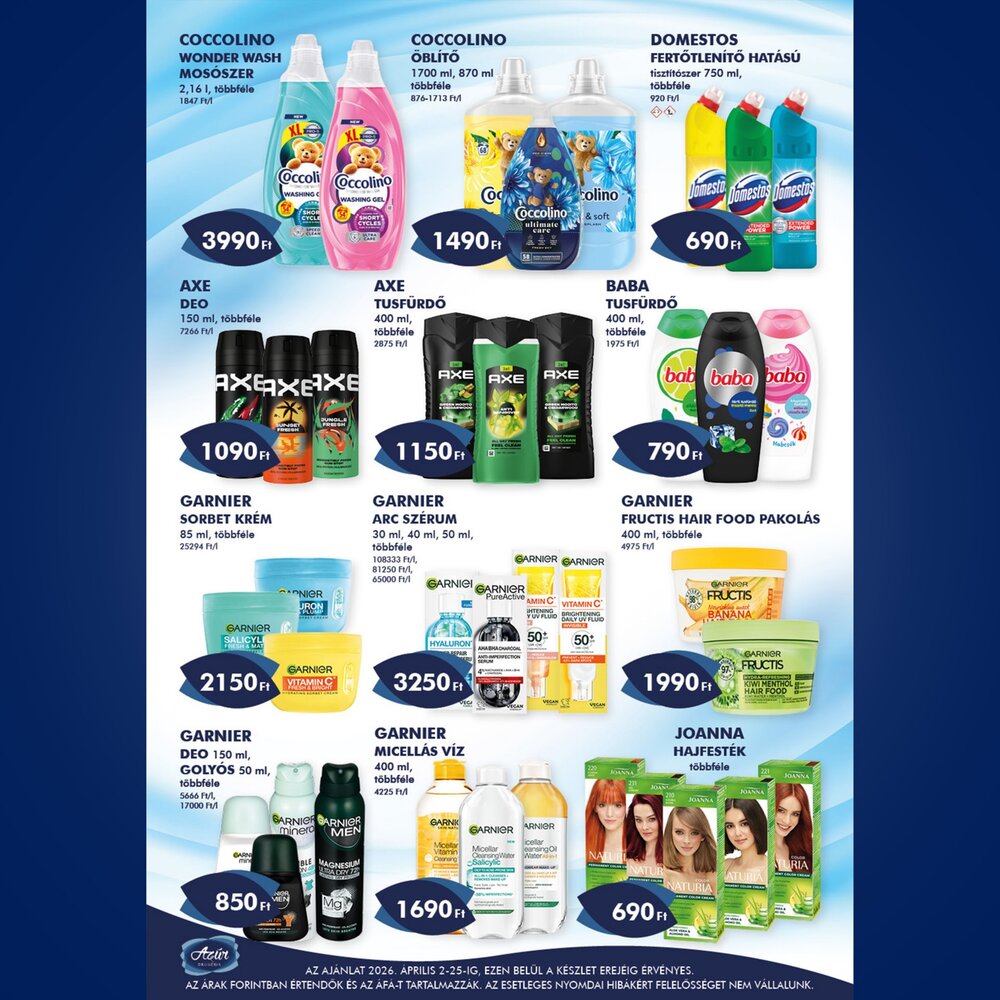 Azúr drogéria akciós újság 2026.04.02-től - 2. oldal.