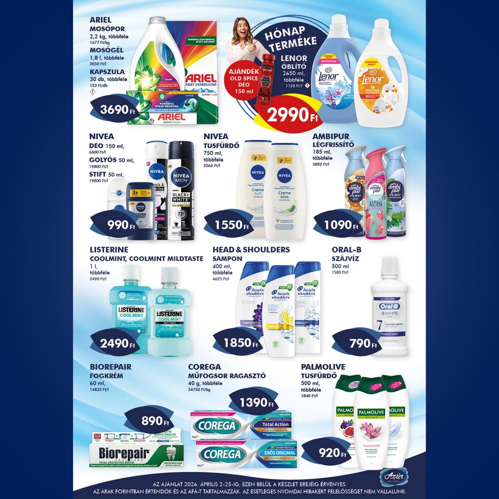 Azúr drogéria akciós újság 2026.04.02-től - 5. oldal.