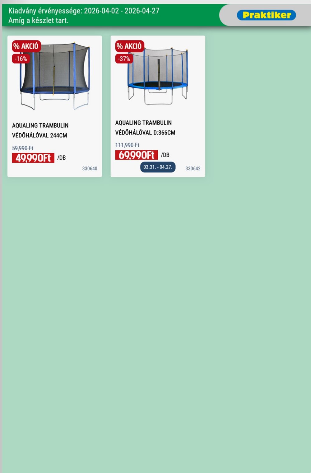 Praktiker akciós újság 2026.04.02-től - 29. oldal.