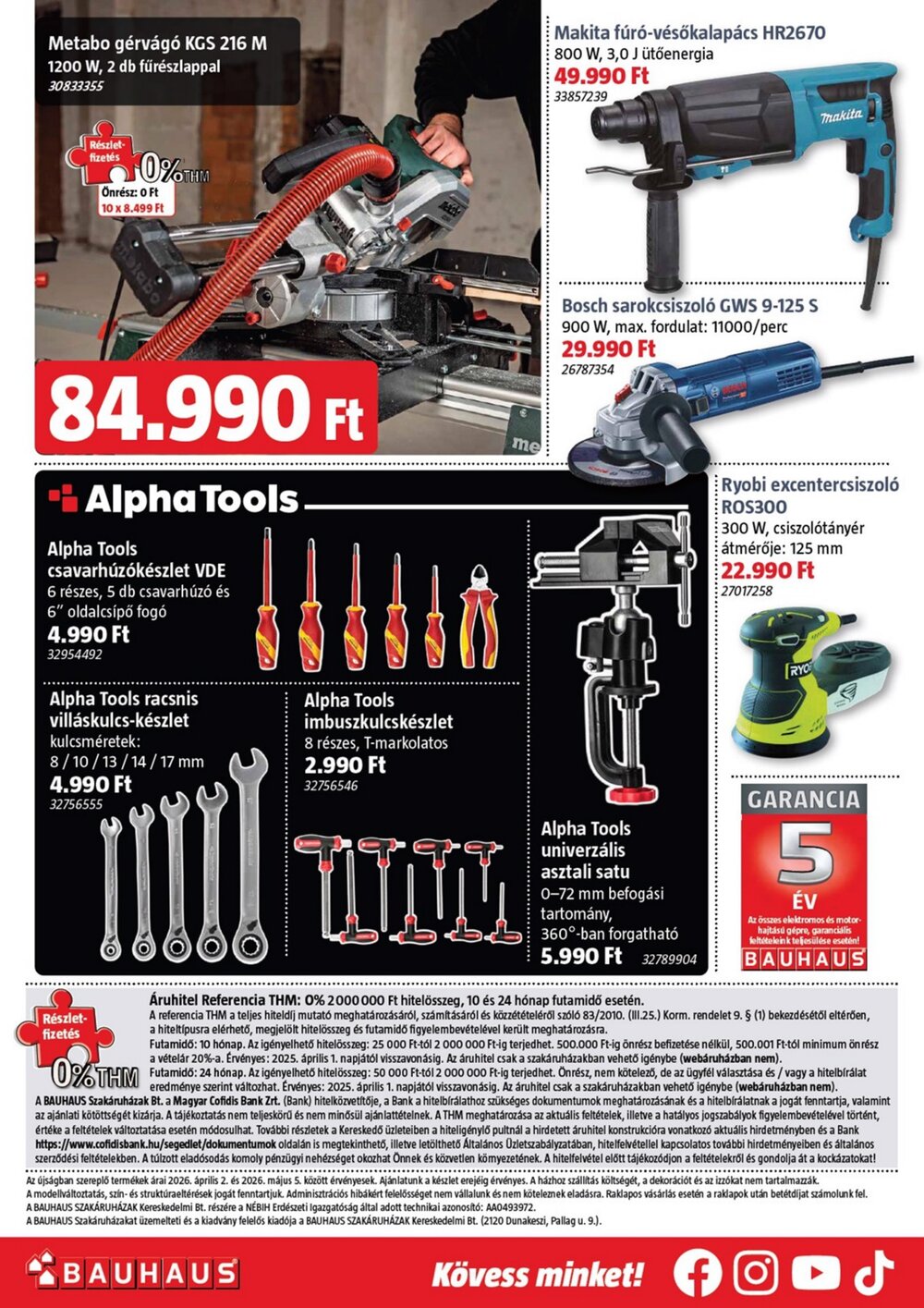 Bauhaus akciós újság 2026.04.02-től - 32. oldal.
