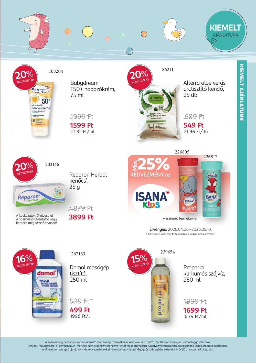 Rossmann akciós újság 2026.04.06-tól - 3. oldal.