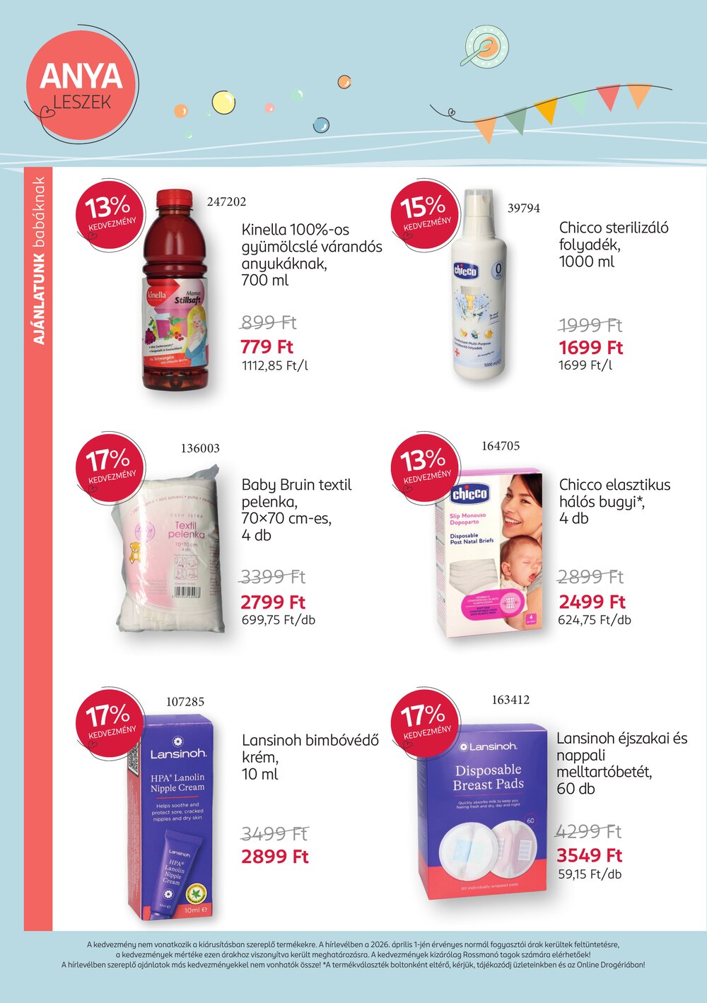 Rossmann akciós újság 2026.04.06-tól - 6. oldal.