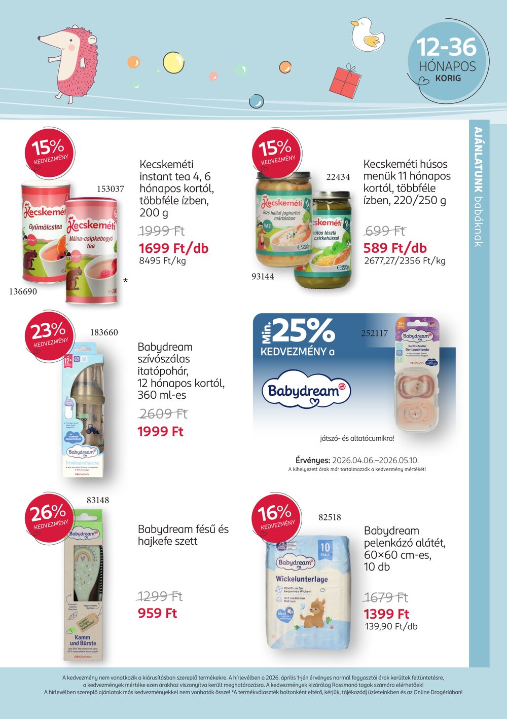 Rossmann akciós újság 2026.04.06-tól - 9. oldal.