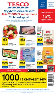 Tesco akciós újság 2026.04.07-től