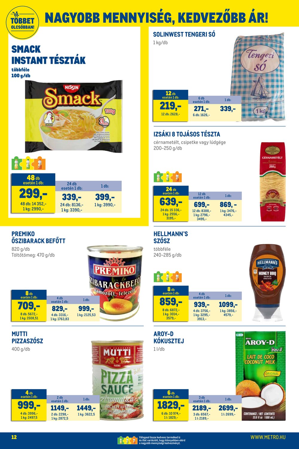 METRO akciós újság 2026.04.07-től - 12. oldal.