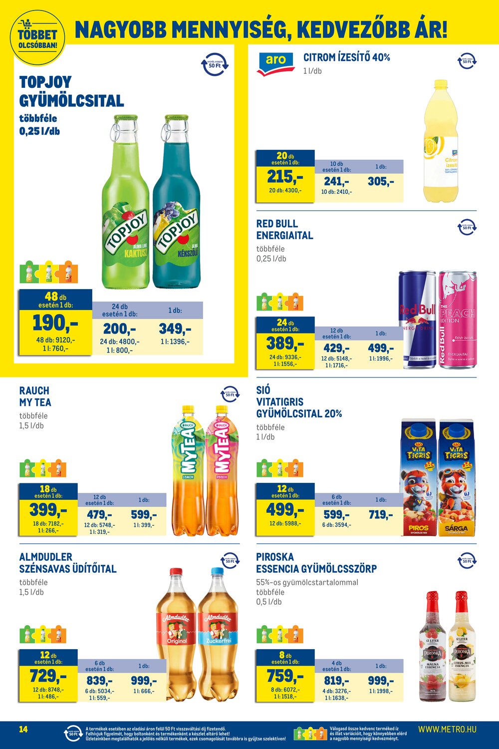 METRO akciós újság 2026.04.07-től - 14. oldal.