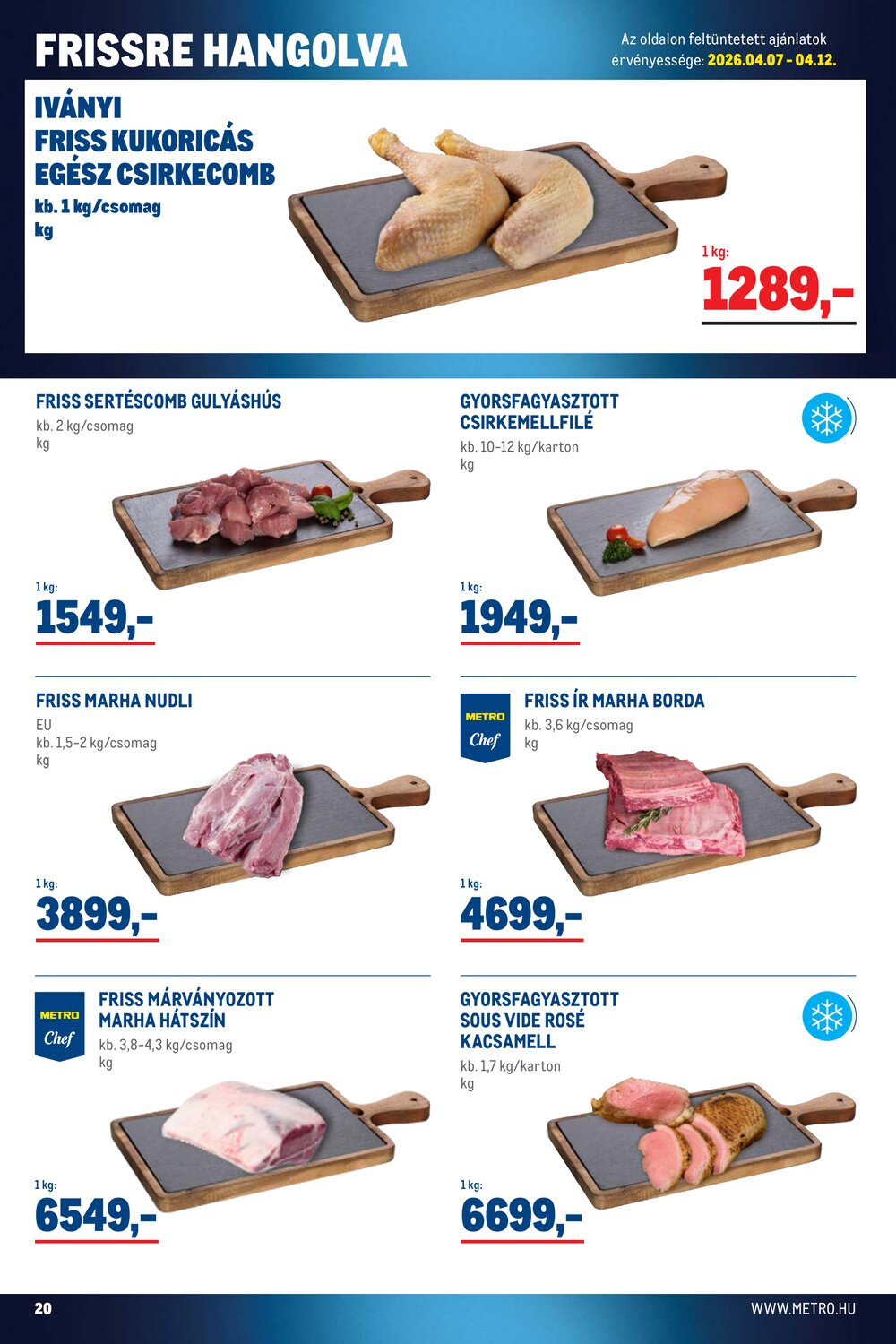 METRO akciós újság 2026.04.07-től - 20. oldal.