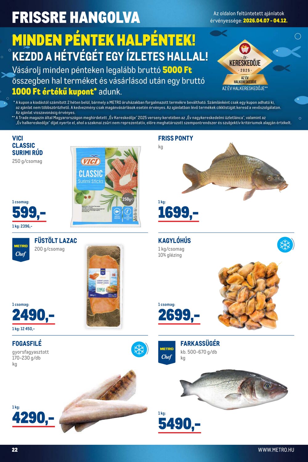 METRO akciós újság 2026.04.07-től - 22. oldal.