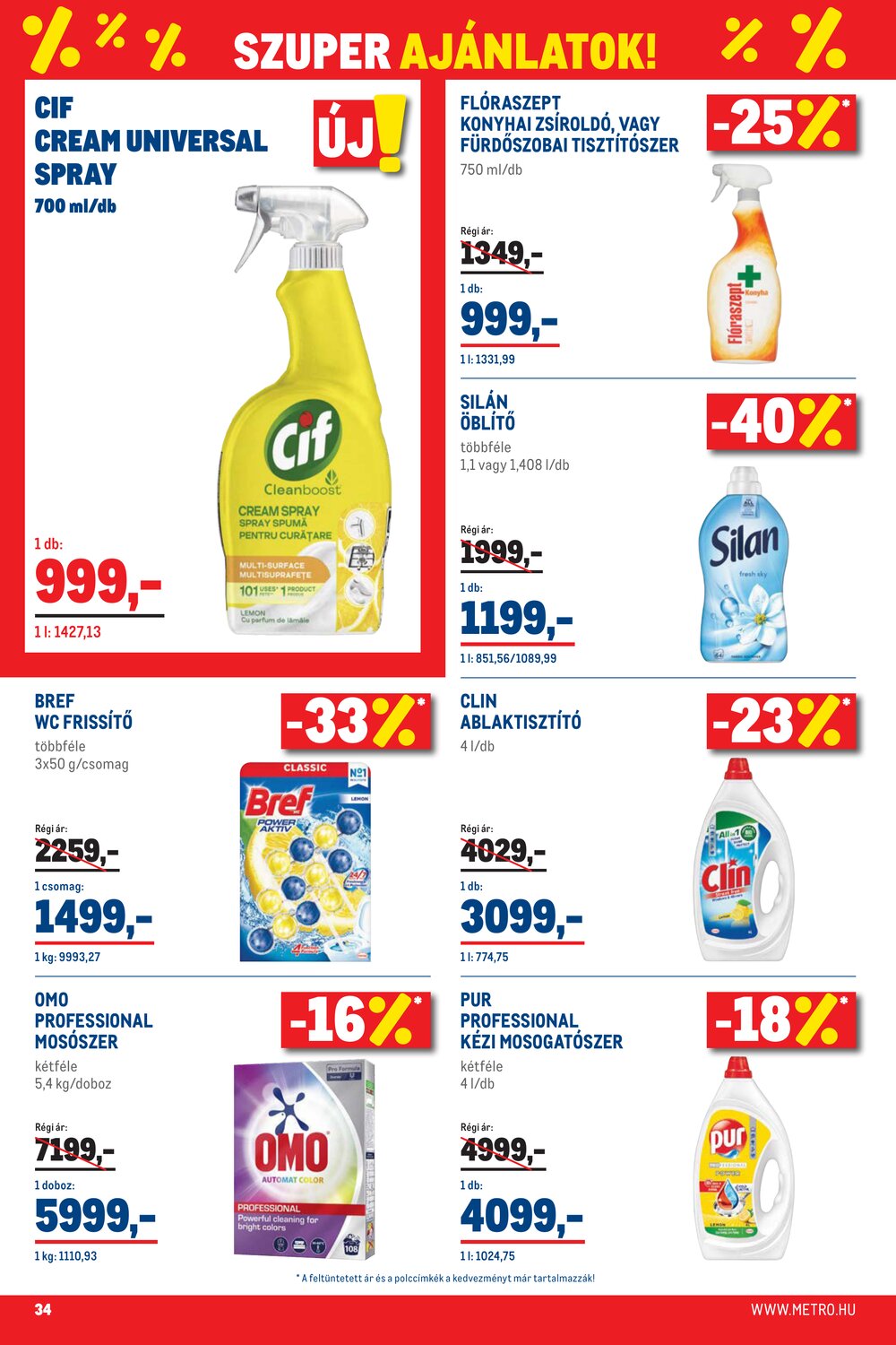 METRO akciós újság 2026.04.07-től - 34. oldal.